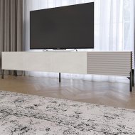 Тумба під телевізор на чорних металевих ніжках LION Грей Бетон Style/Кашемір (LION-042578) Тумба під телевізор на чорних металевих ніжках LION Грей Бетон Style/Кашемір (LION-042578)