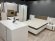 Ліжко (каркас) Perfect Home Арко / Arco 160 з м'яким ізголів'ям двоспальне Білий глянець/дуб грандсон (PFH-091045)