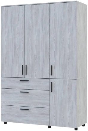 Шафа для одягу Doros Торн Сосна Натті 3 ДСП/3Ш (штанга) 135х51.6х200 (DRS-012081)