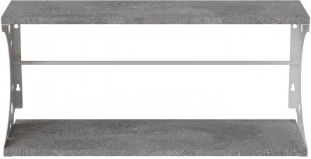 Настінна полиця Ferrum-decor Букін 330x600x240 метал Білий ДСП Бетон 16 мм (FRD-102876) Настінна полиця Ferrum-decor Букін 330x600x240 метал Білий ДСП Бетон 16 мм (FRD-102876)