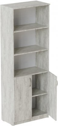 Шафа Анжело Ferrum-decor на 5 полиць з 2 дверима 1900x800x380 ДСП Бетон 16 мм (FRD-105066)