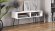 Тумба під ТВ Невада Ferrum-decor 45x100x38 Чорний метал ДСП Білий 16 мм (FRD-106725)