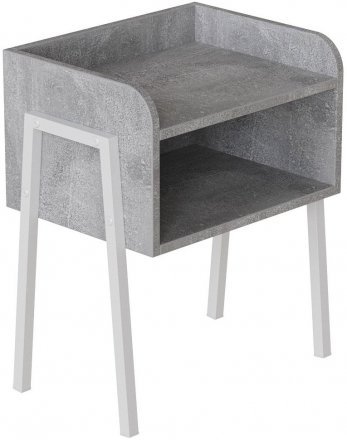 Тумба модульна Ferrum-decor Джузі 540x450x320 метал Білий ДСП Бетон 16 мм (FRD-102981) Тумба модульна Ferrum-decor Джузі 540x450x320 метал Білий ДСП Бетон 16 мм (FRD-102981)