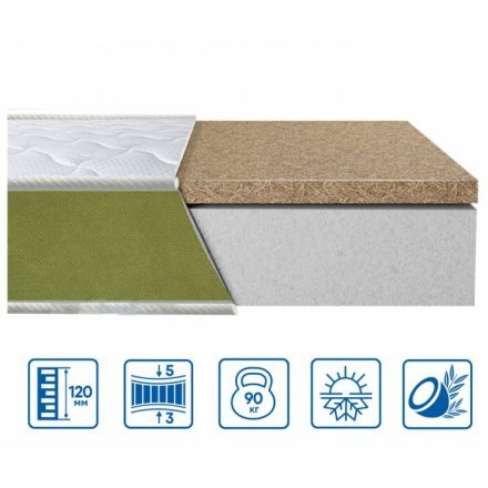 Матрас безпружинний Teen Cocos 70х180х12 см Матрас безпружинний Teen Cocos 70х180х12 см