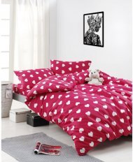 Постільна білизна Home Perfect Ranforce Love червоний полуторна 160х220 см Постільна білизна Home Perfect Ranforce Love червоний полуторна 160х220 см