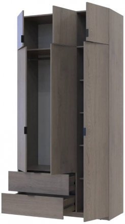 Шафа розпашна з антресоллю Doros Лукас 120х50х240 см Канноло (DRS-011884) Шафа розпашна з антресоллю Doros Лукас 120х50х240 см Канноло (DRS-011884)