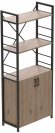 Етажерка 3/60 Ferrum-decor Серії Конект з тумбою 144x60x28 Чорний ДСП Сан-Марино (FRD-104443)