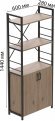 Етажерка 3/60 Ferrum-decor Серії Конект з тумбою 144x60x28 Чорний ДСП Сан-Марино (FRD-104443)
