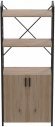 Етажерка 3/60 Ferrum-decor Серії Конект з тумбою 144x60x28 Чорний ДСП Сан-Марино (FRD-104443)