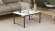 Стіл журнальний приставний Террі Комбо Ferrum-decor 345x662x440 Чорний метал ДСП Біле 16 мм (FRD-105136)