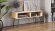 Тумба під ТВ Невада Ferrum-decor 45x100x38 Чорний метал ДСП Дуб Артизан 16 мм (FRD-106726)