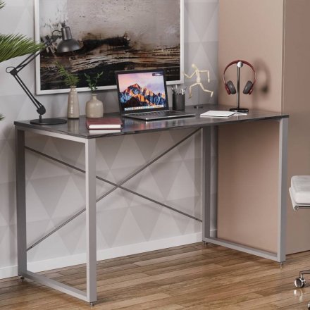 Письмовий стіл Ferrum-decor Серії Конект 75x120x60 сірий ДСП Сосна Кембра 16мм (FRD-104218) Письмовий стіл Ferrum-decor Серії Конект 75x120x60 сірий ДСП Сосна Кембра 16мм (FRD-104218)