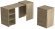 Стіл-тумба трансформер Смарт 1/2 Ferrum-decor 750x1450x600 ДСП Дуб Сонома 16 мм (FRD-105077)