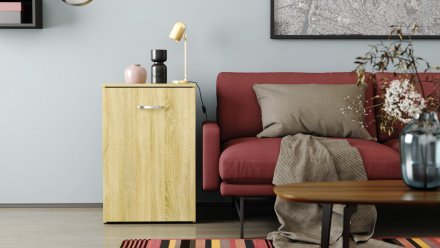 Стіл-тумба трансформер Смарт 1/2 Ferrum-decor 750x1450x600 ДСП Дуб Сонома 16 мм (FRD-105077)