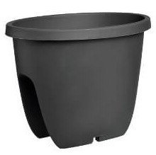 Кашпо на перила Balconia 30 см антрацит 41113807