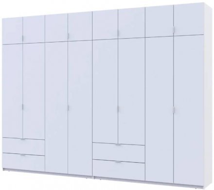 Шафа для одягу Doros Лукас Білий 4+4 ДСП 320х50х240 DRS-011690 (42005126) Шафа для одягу Doros Лукас Білий 4+4 ДСП 320х50х240 DRS-011690 (42005126)