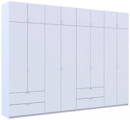 Шафа для одягу Doros Лукас Білий 4+4 ДСП 320х50х240 DRS-011690 (42005126) Шафа для одягу Doros Лукас Білий 4+4 ДСП 320х50х240 DRS-011690 (42005126)