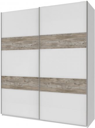 Шафа-купе двохдверна Doros L-Caiser 180х60х213 см Білий/Дуб клондайк (DRS-011043) Шафа-купе двохдверна Doros L-Caiser 180х60х213 см Білий/Дуб клондайк (DRS-011043)