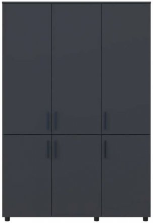 Шафа для одягу Doros Торн Антрацит 3 ДСП (штанга) 135х51.6х200 (DRS-012083) Шафа для одягу Doros Торн Антрацит 3 ДСП (штанга) 135х51.6х200 (DRS-012083)