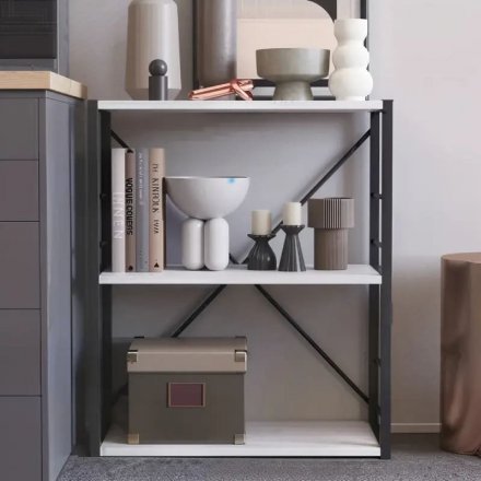 Етажерка 3/60 Ferrum-decor Серії Конект 75x60x28 чорний ДСП Біле 16мм (FRD-104254) Етажерка 3/60 Ferrum-decor Серії Конект 75x60x28 чорний ДСП Біле 16мм (FRD-104254)