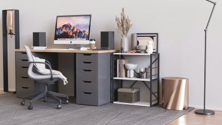 Етажерка 3/60 Ferrum-decor Серії Конект 75x60x28 чорний ДСП Біле 16мм (FRD-104254) Етажерка 3/60 Ferrum-decor Серії Конект 75x60x28 чорний ДСП Біле 16мм (FRD-104254)