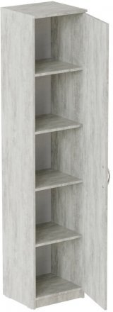 Пенал Анжело Ferrum-decor на 5 полиць із дверима 1900x400x380 ДСП Бетон 16 мм (FRD-104910) Пенал Анжело Ferrum-decor на 5 полиць із дверима 1900x400x380 ДСП Бетон 16 мм (FRD-104910)