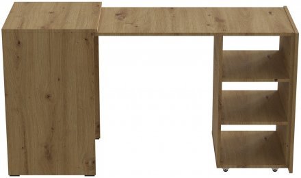 Стіл-тумба трансформер Смарт 1/2 Ferrum-decor 750x1450x600 ДСП Дуб Артизан 16 мм (FRD-105079)