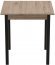 Стіл кухонний Ferrum-decor Дієго 75x80x80 Чорний ДСП Сан-Марино 16мм (FRD-105655)