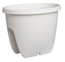 Кашпо на перила Balconia 30 см білий 41113800 Кашпо на перила Balconia 30 см білий 41113800