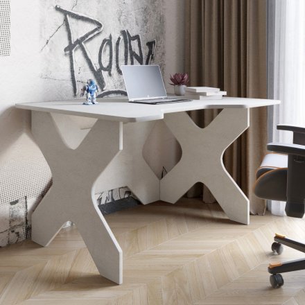 Комп'ютерний стіл LION Донат 120х90х74,5 см Бетон style (LION-041703) Комп'ютерний стіл LION Донат 120х90х74,5 см Бетон style (LION-041703)
