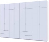 Шафа для одягу Doros Лукас Біла 4+4 ДСП 340х50х240 DRS-011691 (42005138)
