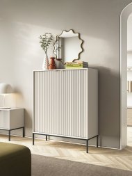 Комод високий Perfect Home Нова / Nova 2-дверний з чорними ніжками K104 Кашемір (PFH-091236) Комод високий Perfect Home Нова / Nova 2-дверний з чорними ніжками K104 Кашемір (PFH-091236)
