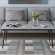Стіл трансформер журнальний Dandi Small Ferrum-decor 45x120 160)x60 Чорний метал ДСП Бетон 16 мм (FRD-106785)