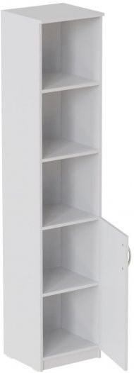 Пенал Анжело Ferrum-decor на 4 полиці з 1 дверима 1900x400x380 ДСП Біле 16 мм (FRD-104911)