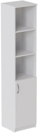 Пенал Анжело Ferrum-decor на 4 полиці з 1 дверима 1900x400x380 ДСП Біле 16 мм (FRD-104911)