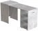 Стіл-тумба трансформер Смарт 1/2 Ferrum-decor 750x1450x600 ДСП Бетон 16 мм (FRD-105080)