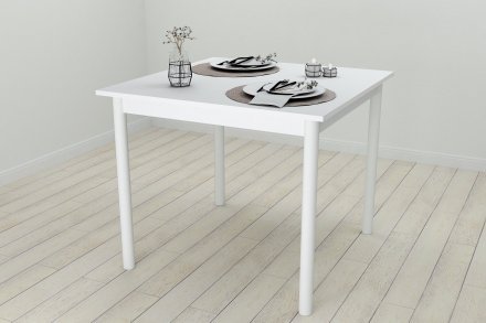 Стіл кухонний Ferrum-decor Агата 75x80x80 Білий ДСП Біле 16мм (FRD-106248) Стіл кухонний Ferrum-decor Агата 75x80x80 Білий ДСП Біле 16мм (FRD-106248)