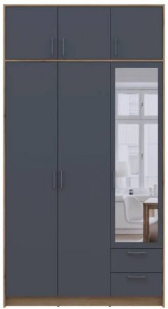 Антресоль Doros Ронді Дуб Артизан/Графіт 3 ДСП 121х52х41 DRS-011605 (80737822) Антресоль Doros Ронді Дуб Артизан/Графіт 3 ДСП 121х52х41 DRS-011605 (80737822)