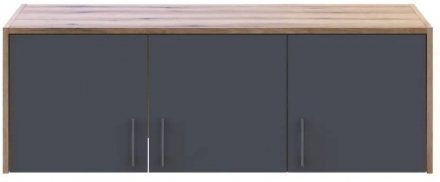 Антресоль Doros Ронді Дуб Артизан/Графіт 3 ДСП 121х52х41 DRS-011605 (80737822) Антресоль Doros Ронді Дуб Артизан/Графіт 3 ДСП 121х52х41 DRS-011605 (80737822)