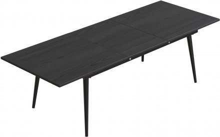 Стіл трансформер журнальний Dandi Small Ferrum-decor 45x120 160)x60 Чорний метал ДСП Сосна Кембра 16 мм (FRD-106786)