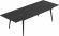 Стіл трансформер журнальний Dandi Small Ferrum-decor 45x120 160)x60 Чорний метал ДСП Сосна Кембра 16 мм (FRD-106786)