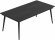Стіл трансформер журнальний Dandi Small Ferrum-decor 45x120 160)x60 Чорний метал ДСП Сосна Кембра 16 мм (FRD-106786)