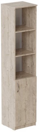 Пенал Анжело Ferrum-decor на 4 полиці з 1 дверима 1900x400x380 ДСП Дуб Сан-Марино 16 мм (FRD-104912)