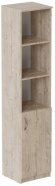 Пенал Анжело Ferrum-decor на 4 полиці з 1 дверима 1900x400x380 ДСП Дуб Сан-Марино 16 мм (FRD-104912)