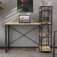 Письмовий стіл Ferrum-decor Серії Конект з етажеркою 75x120x60 чорний ДСП Дуб Артизан 16мм (FRD-104221) Письмовий стіл Ferrum-decor Серії Конект з етажеркою 75x120x60 чорний ДСП Дуб Артизан 16мм (FRD-104221)
