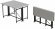 Стіл-книга трансформер Оріон 3 Ferrum-decor 750x1150x880 Чорний метал ДСП Біле 16 мм (FRD-105081)