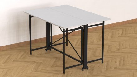 Стіл-книга трансформер Оріон 3 Ferrum-decor 750x1150x880 Чорний метал ДСП Біле 16 мм (FRD-105081) Стіл-книга трансформер Оріон 3 Ferrum-decor 750x1150x880 Чорний метал ДСП Біле 16 мм (FRD-105081)