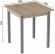 Стіл кухонний Ferrum-decor Дієго 75x90x90 Сірий ДСП Сан-Марино 16мм (FRD-105657)