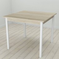 Кухонний стіл Ferrum-decor Агата 75x80x80 Білий ДСП Сонома 16мм (FRD-106249) Кухонний стіл Ferrum-decor Агата 75x80x80 Білий ДСП Сонома 16мм (FRD-106249)