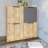 Тумба чотирьохдверна LION Краш 82x43x86 см Дуб аппалачі/Антрацит (LION-041759) Тумба чотирьохдверна LION Краш 82x43x86 см Дуб аппалачі/Антрацит (LION-041759)